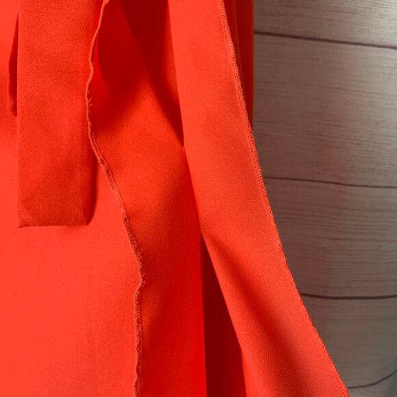 Bright Coral Pink Swimsuit Cover Up Skirt Elastic Tie Waist Size XXL - Picture 10 of 16